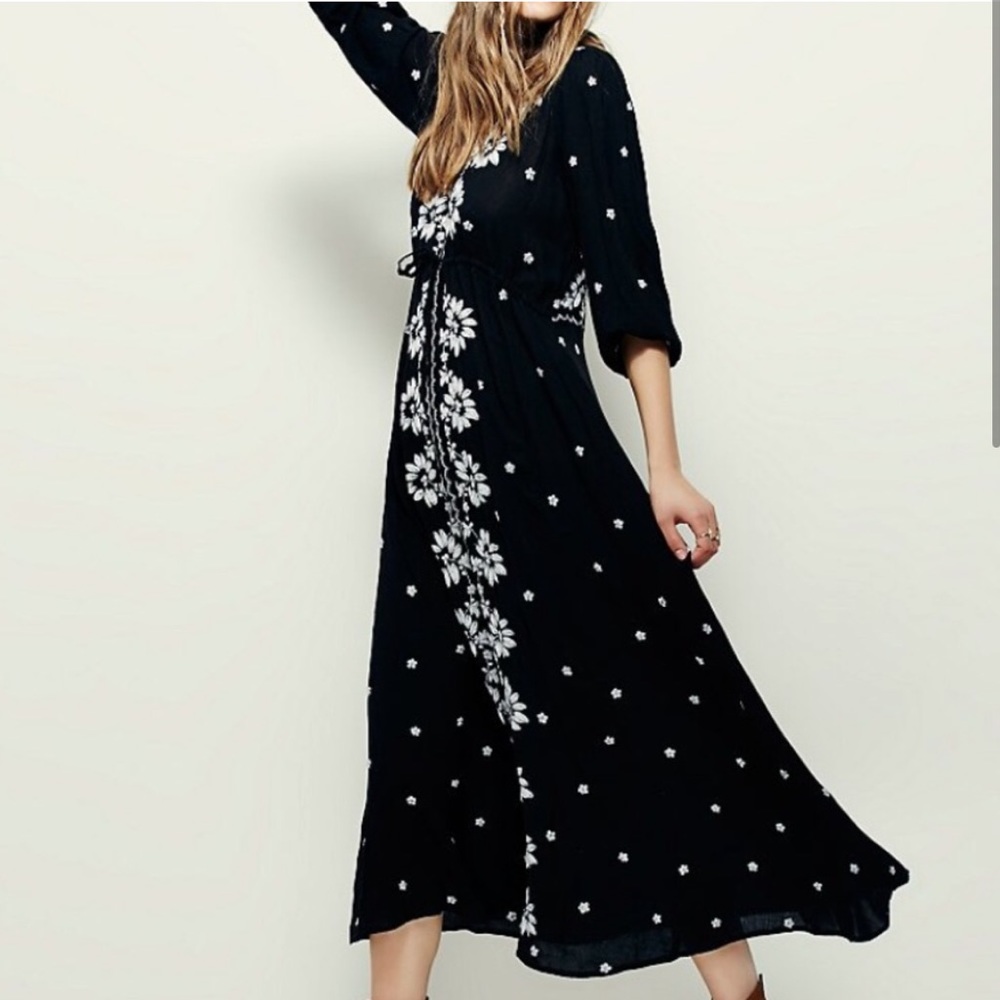 Free People Embroidered Fable Dress